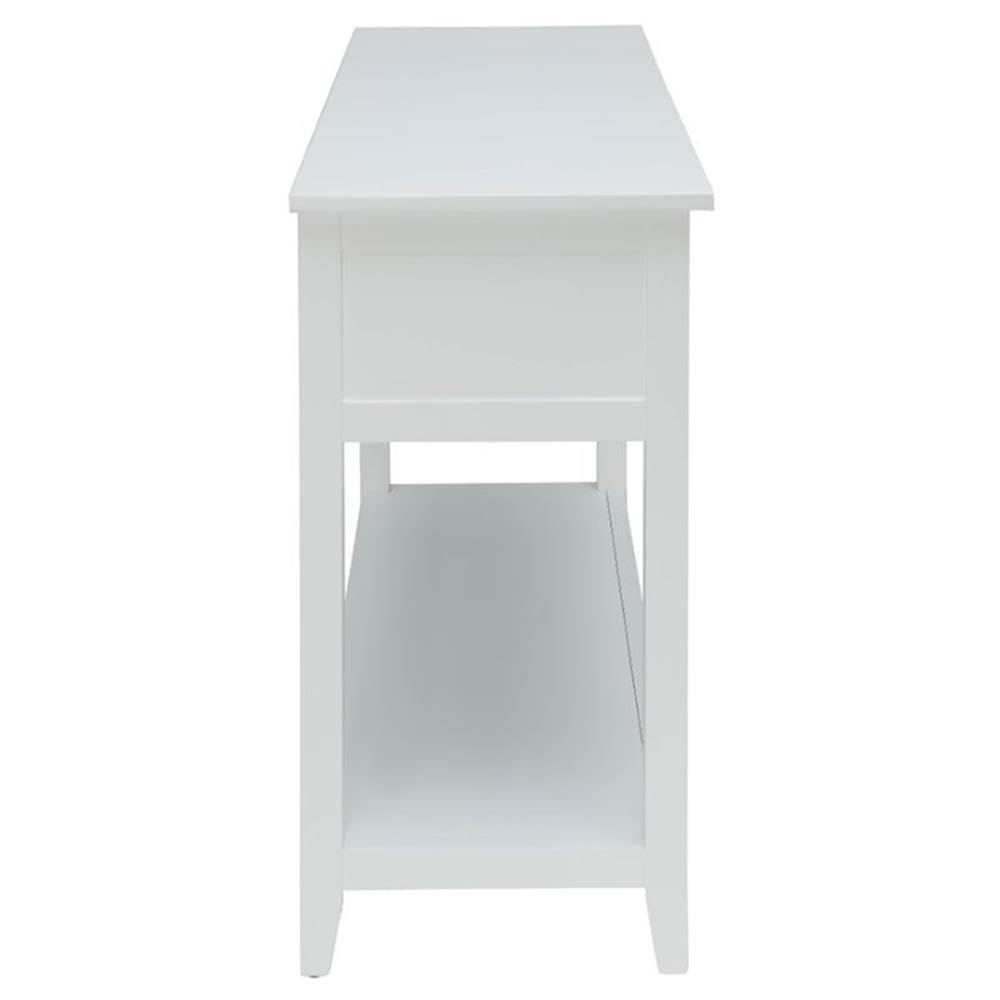 Acme Flavius 2-Drawer Wooden Console Table in White