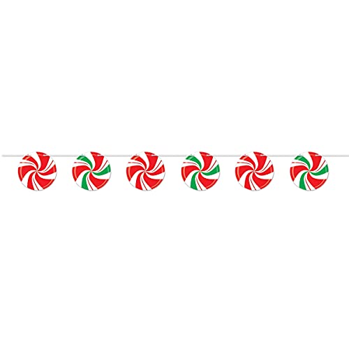 Beistle 20835 7 x 8 in. Peppermint Streamer