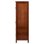 Ergode Wood 3-Pc Brooke Cupboard Set | French Country Charm | Modern Convenience | Solid & Composite Wood | Walnut Finish | Assembly Required (94357-VV)