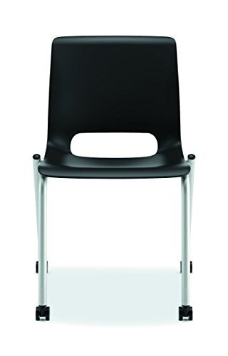 Hon Motivate Guest Chair - Stacking Chair For Office Set Of Two, Onyx (Hmg1)