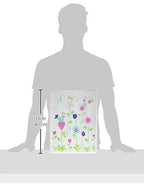 The Kids Room By Stupell Blue Bird Perched On Polka Dot Heart Flower Rectangle Wall Plaque