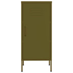 vidaXL Storage Cabinet Olive Green 16.7"x13.8"x40" Steel