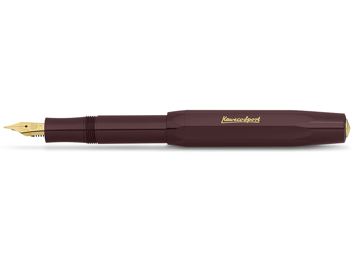 ????(Kaweco) Caveco Csfp-Bo Fountain Pen, Medium, Medium Point, Classic Sports, Bordeaux
