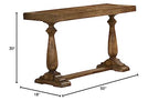 Best Master Furniture Transitional Living Room Sofa/Consoletable, Driftwood