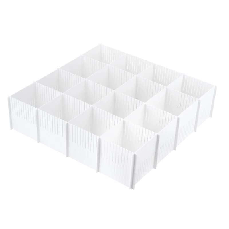 Mann Mart Adjustable Drawer Dividers: Organize Wardrobe & Closet Space With Customizable Compartments For Clothes, Socks & Under