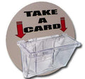 6 Pack Outdoor Business Card Holder On The Go Advertising Box For 3.5' X 2' Cards Metal Surface Mount Includes Round Take A Ca