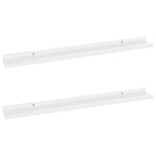 vidaXL 2X Wall Shelves Wall Mounted Storage Hanging Display Organizer Living Room Home Interior Office CD Rack Ledge Floating Hi