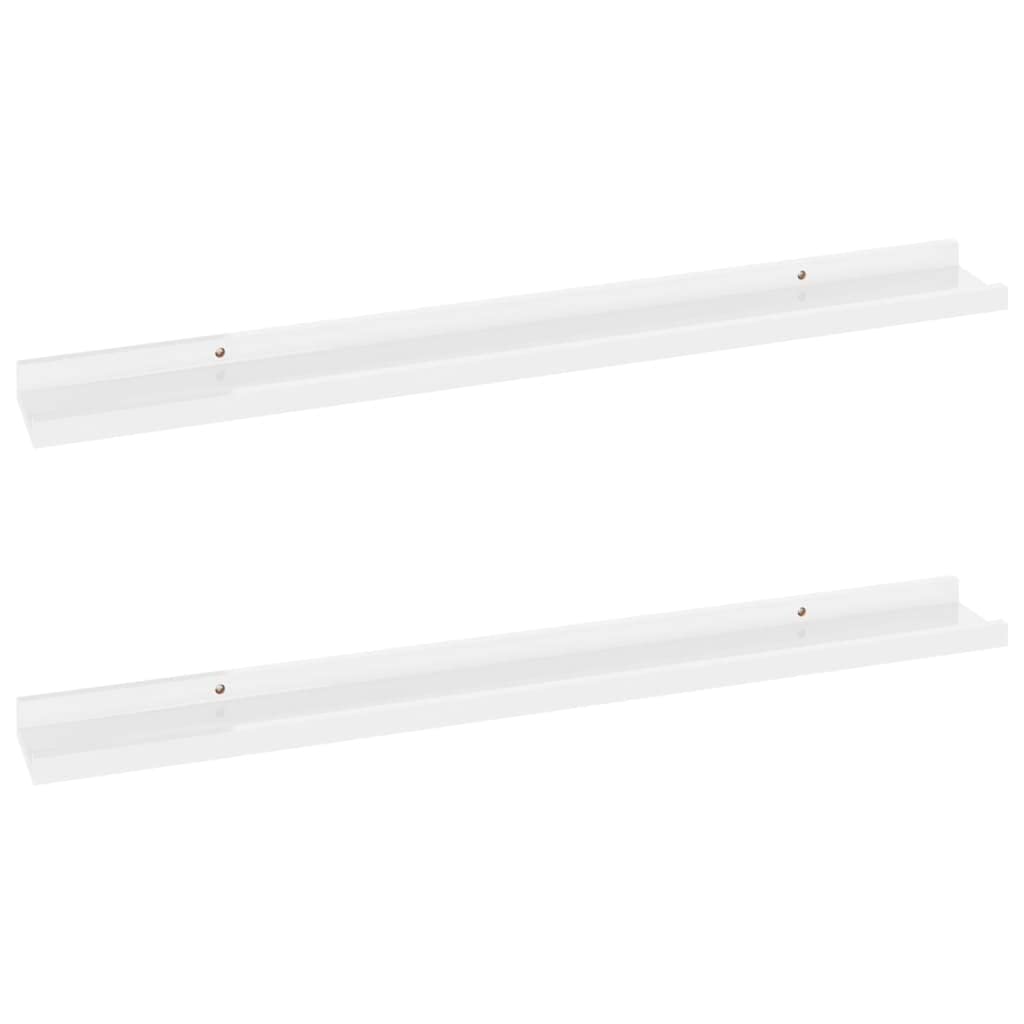 vidaXL 2X Wall Shelves Wall Mounted Storage Hanging Display Organizer Living Room Home Interior Office CD Rack Ledge Floating Hi