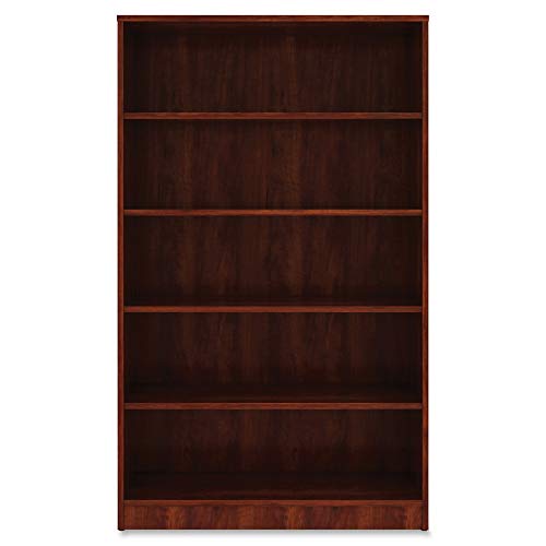 Lorell Cherry Laminate Bookshelf, 36&quot; X 12&quot; X 60&quot;