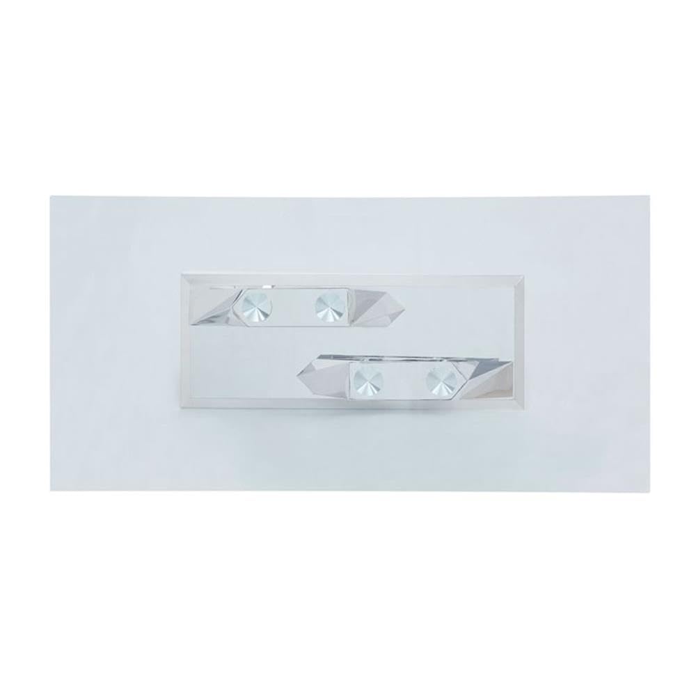 Acme Gianna Dining Table in Clear Glass and Stainless Steel