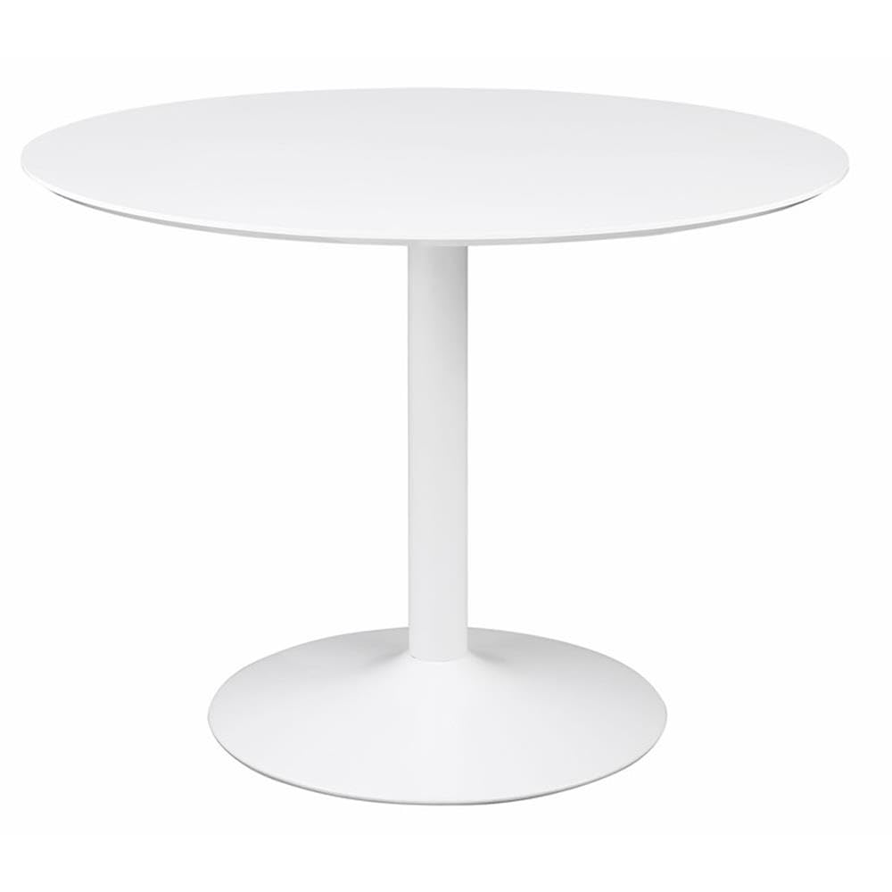 Coaster Home Furnishings Lowry 5-Piece Round Dining Table Set White and Black