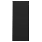 vidaXL Office Cabinet Black 35.4"x15.7"x40.2" Steel