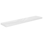 Vidaxl Floating Wall Shelves 2 Pcs High Gloss White 47.2''X9.3''X1.5'' Mdf