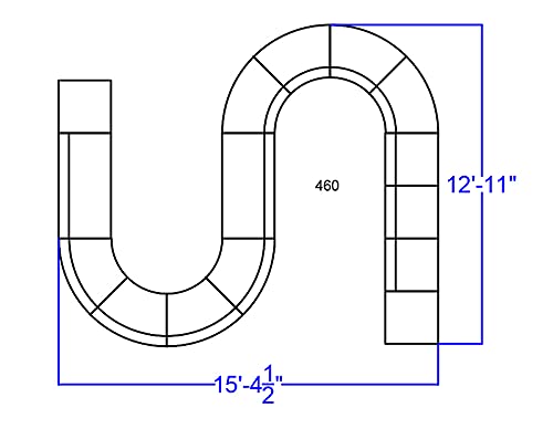 Flash Furniture HERCULES Alon Series Black LeatherSoft Reception Configuration, 15 Pieces