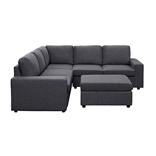 Lilola Home Decker Sectional Sofa with Ottoman - Thumbnail 3