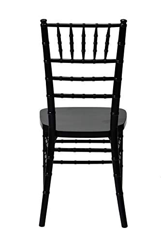 Commercial Seating Products European Black Wood Dining Chairs, 2-Pack