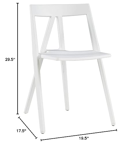 Commercial Seating Products Milan Armless White Chairs - Thumbnail 2