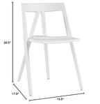 Commercial Seating Products Milan Armless White Chairs