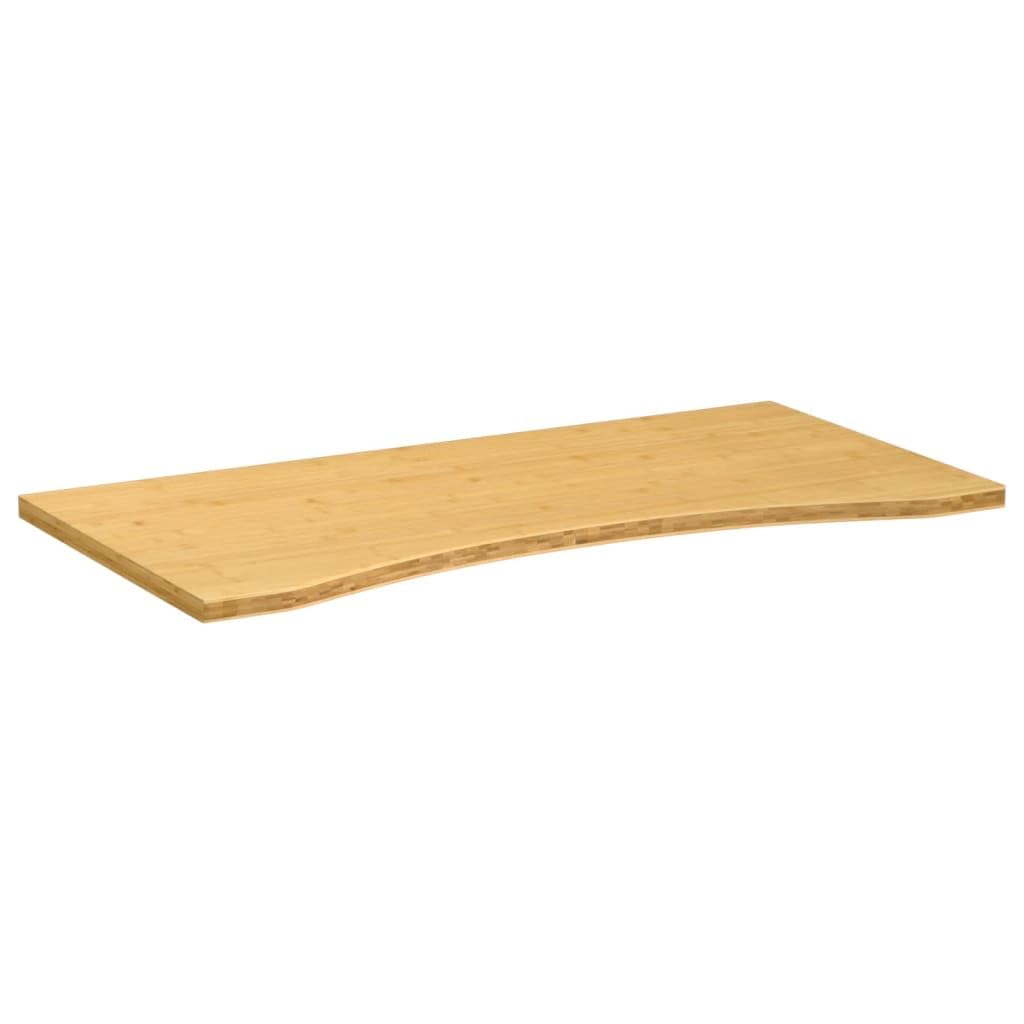 vidaXL Bamboo Desk Top 43.3x21.7x1 - Strong Durable Natural Material, Excellent Support for Home Office Supplies, Versatile Use, Easy-to-Clean Surface.