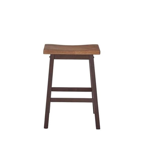 Progressive Furniture Kenny Counter Stools Set Of 2, 18&quot; W X 14&quot; D X 24&quot; H, Walnut/Chocolate