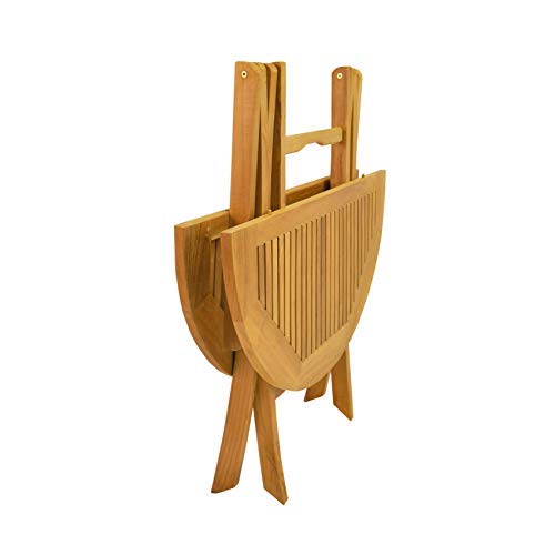 Anderson Teak Windsor Round Picnic Folding Table, 31-Inch