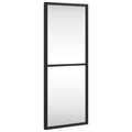 vidaXL Wall Mounted Rectangular Mirrors - Set of 2 Black Metal Mirrors (39.4'x23.6') - Ideal for Bedroom, Living Room, Bathroo