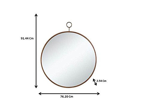 Coaster Furniture Coaster Contemporary Round Wall Mirror With Gold Frame 902354