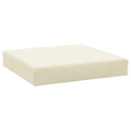 vidaXL Floor Pallet Cushion 23.6"x23.6"x2.4" Cream Fabric