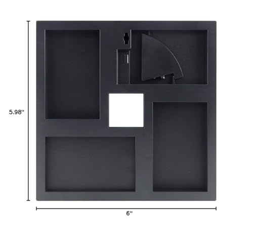 Mcs 4X6 Inch Format Frame Collage, 4 Openings, Black (47675)