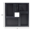 Mcs 4X6 Inch Format Frame Collage, 4 Openings, Black (47675)