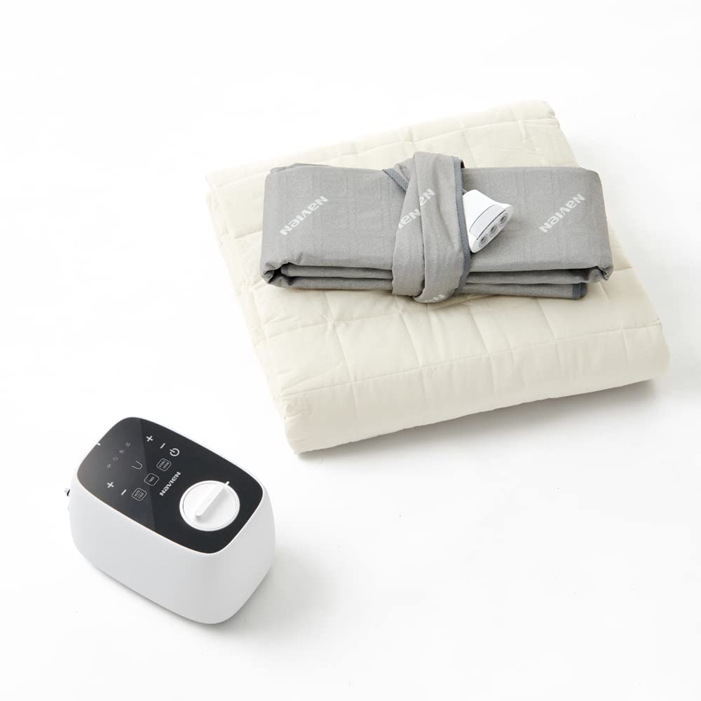 Navien Mate EQM 350 King Water Heated Mattress Pad White Cotton Dual Temp Control