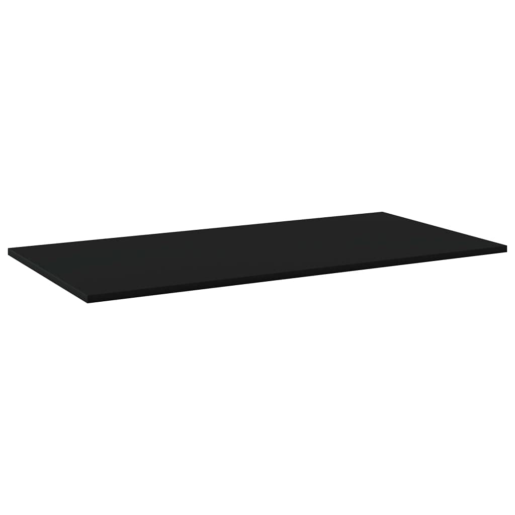 Bookshelf Boards 4 pcs Black 31.5x7.9x0.6 Chipboard