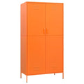 vidaXL Wardrobe Orange 35.4"x19.7"x70.9" Steel