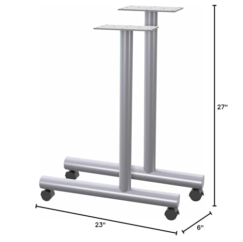Lorell Llr61628 C-Leg Training Table Base Metallic Silver