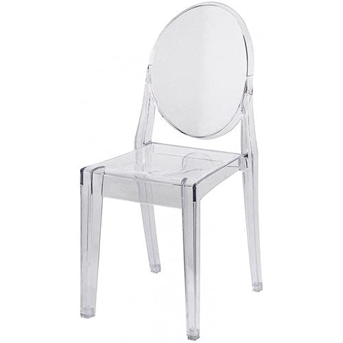 Commercial Seating Products Clear Armless Kage Polycarbonate Chair - Set Of 4 Clear/Qty 4