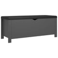 vidaXL Storage Box with Cushion Gray 41.3x15.7x17.7 Engineered Wood
