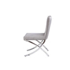 Acme Daire Side Chair Set of 2 in PU and Chrome