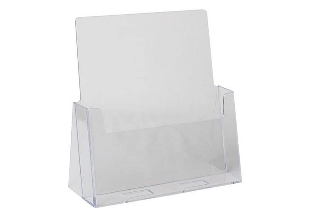 Dazzling Displays Clear Acrylic 8.5 X 11 Brochure Holder - Magazine Rack And Flyer Holder For Professional Use In Office, Recept