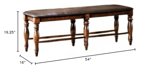 Intercon Kingston Backless Dining Bench with PU Seat