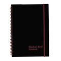 Wholesale Case Of 20 - Black N' Red Polypropylene Perf. Notebook W/Pocket-Wirebound Notebook,Ruled/Perf.,W/Margin,11'X8-1/2',B