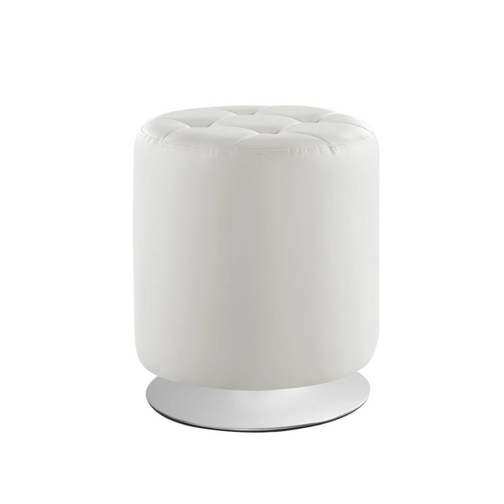 Sikes Swivel Ottoman White