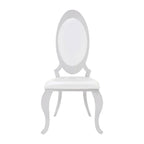 Coaster Home Furnishings Antoine Oval Back Side Chairs Cream and Chrome (Set of 2)