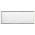 vidaXL Bathroom Mirror in Modern Style, Sonoma Oak, Engineered Wood and Acrylic, Size 39.4"x0.6"x14.6", Sturdy and Easy-to-Clean with Assembly Required