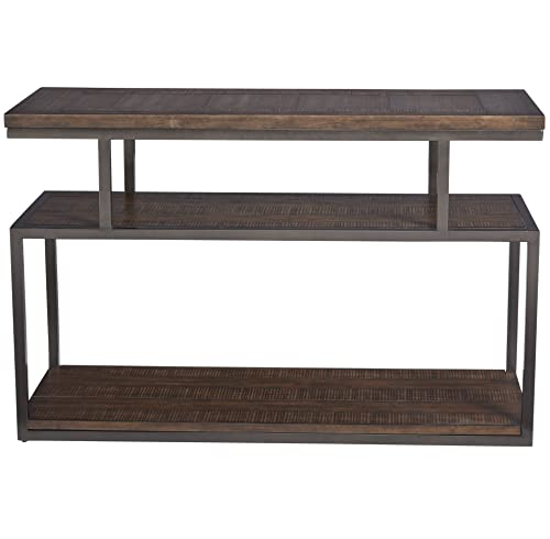 Progressive Furniture Lake Forest Sofa/Console Table, Cola Brown