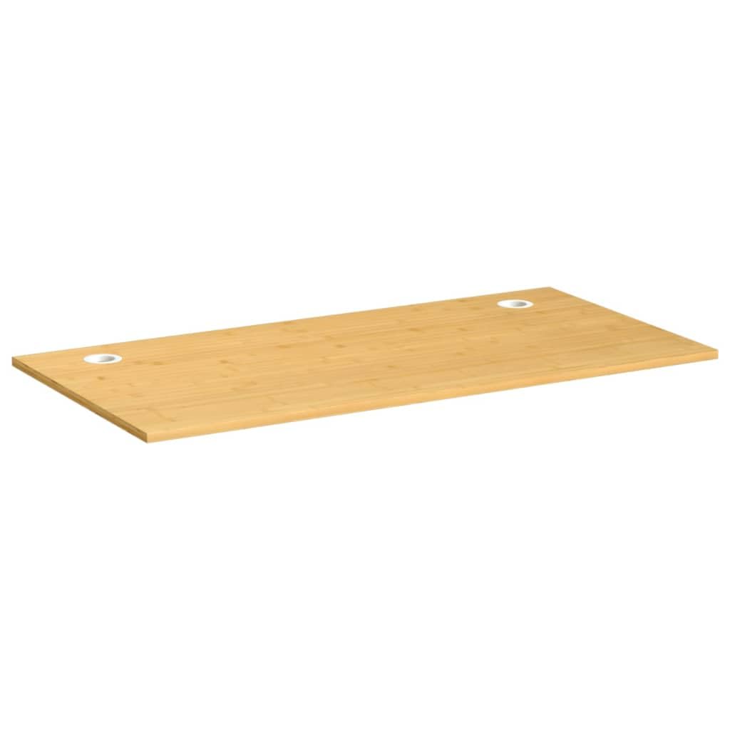 vidaXL Bamboo Desk Top - Durable, Versatile, & Curved Edge, Ideal for Home Office, Study & Gaming - 43.3&quot;x21.7&quot;x0.6&quot;