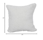 Blazing Needles Square Faux Fur Throw Pillows, 17", Grattan Rice 4 Count