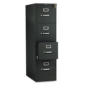 Hon 510 Series 25' Deep Full-Suspension File File,4Drw,Ltr,Vert,Lk,Bk 26520 (Pack Of2)
