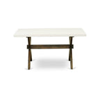 East West Furniture Xt726 X-Style Dining Table - A Rectangle Kitchen Table Top With Stylish Legs, 36X60 Inch, Multi-Color