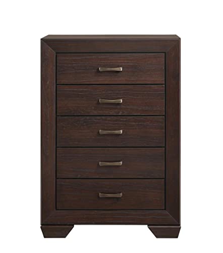 Coaster Fenbrook 5 Drawer Chest Dark Cocoa 204395