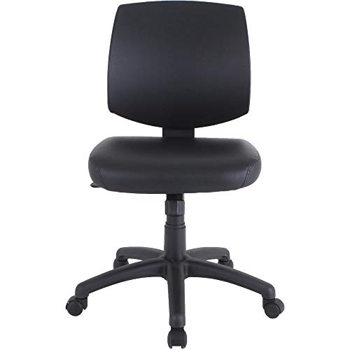 Lorell PVC UpholsteryTask Chair, Black